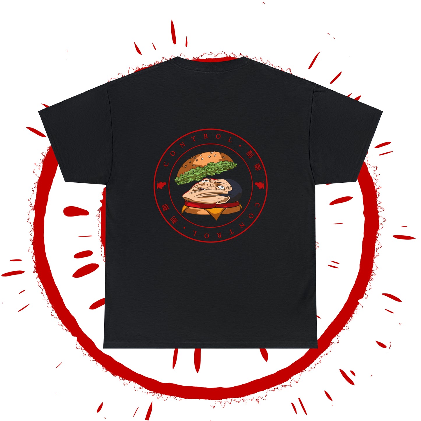 Face Burger Two-Sided Short Sleeve Shirt